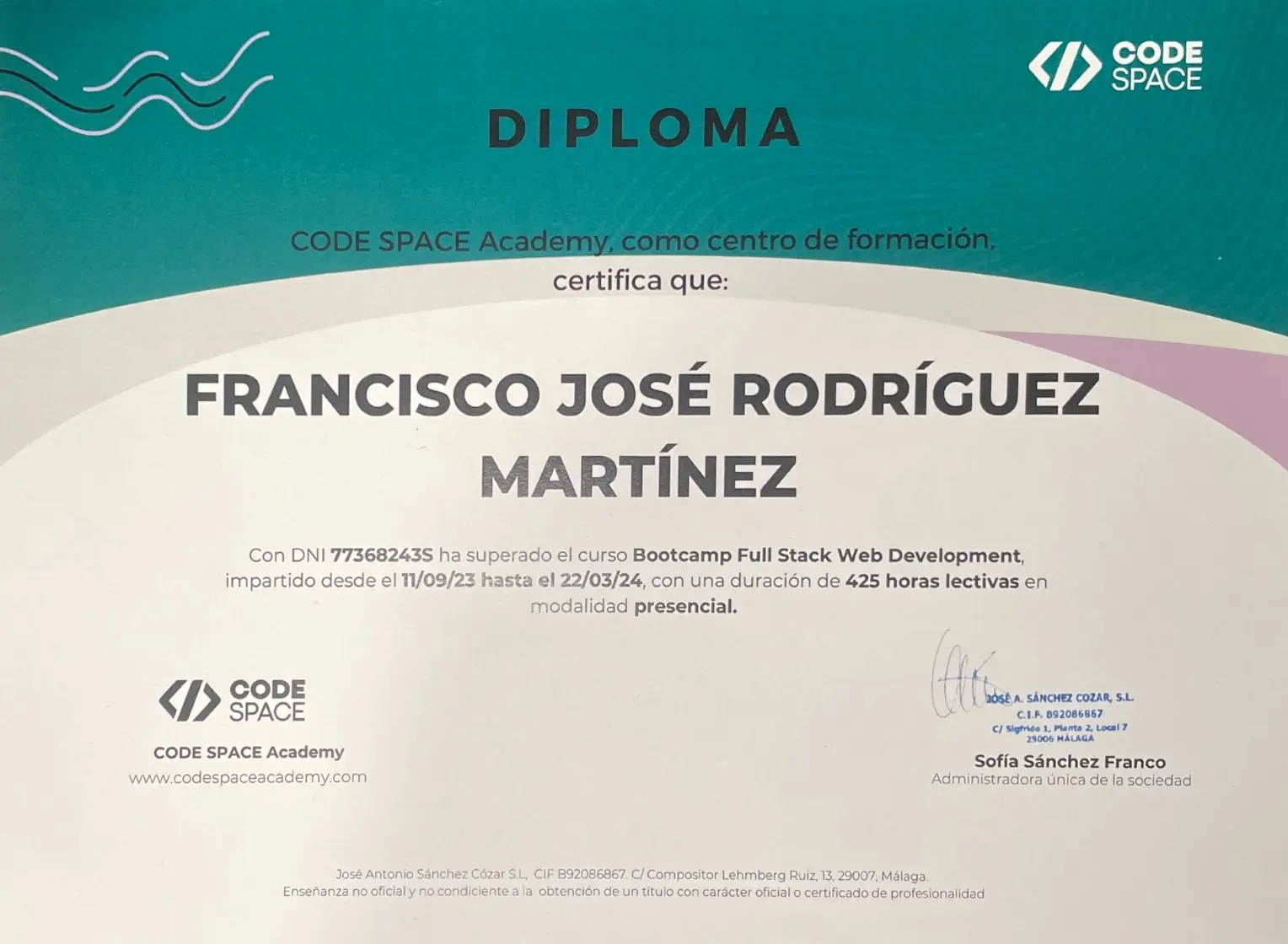 Certificación de Desarrollador Web Full Stack