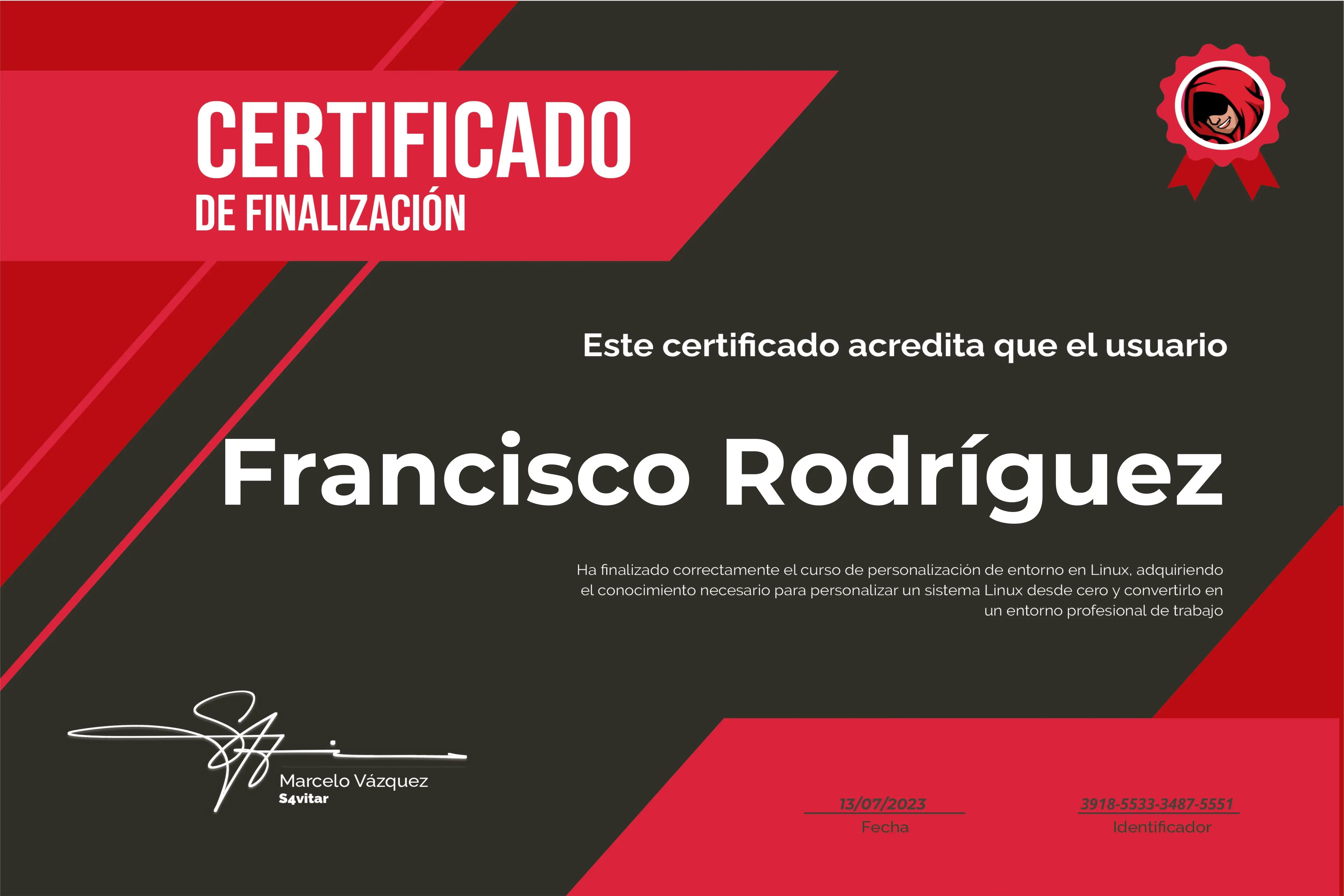Certificación de Personalización de entorno en Linux