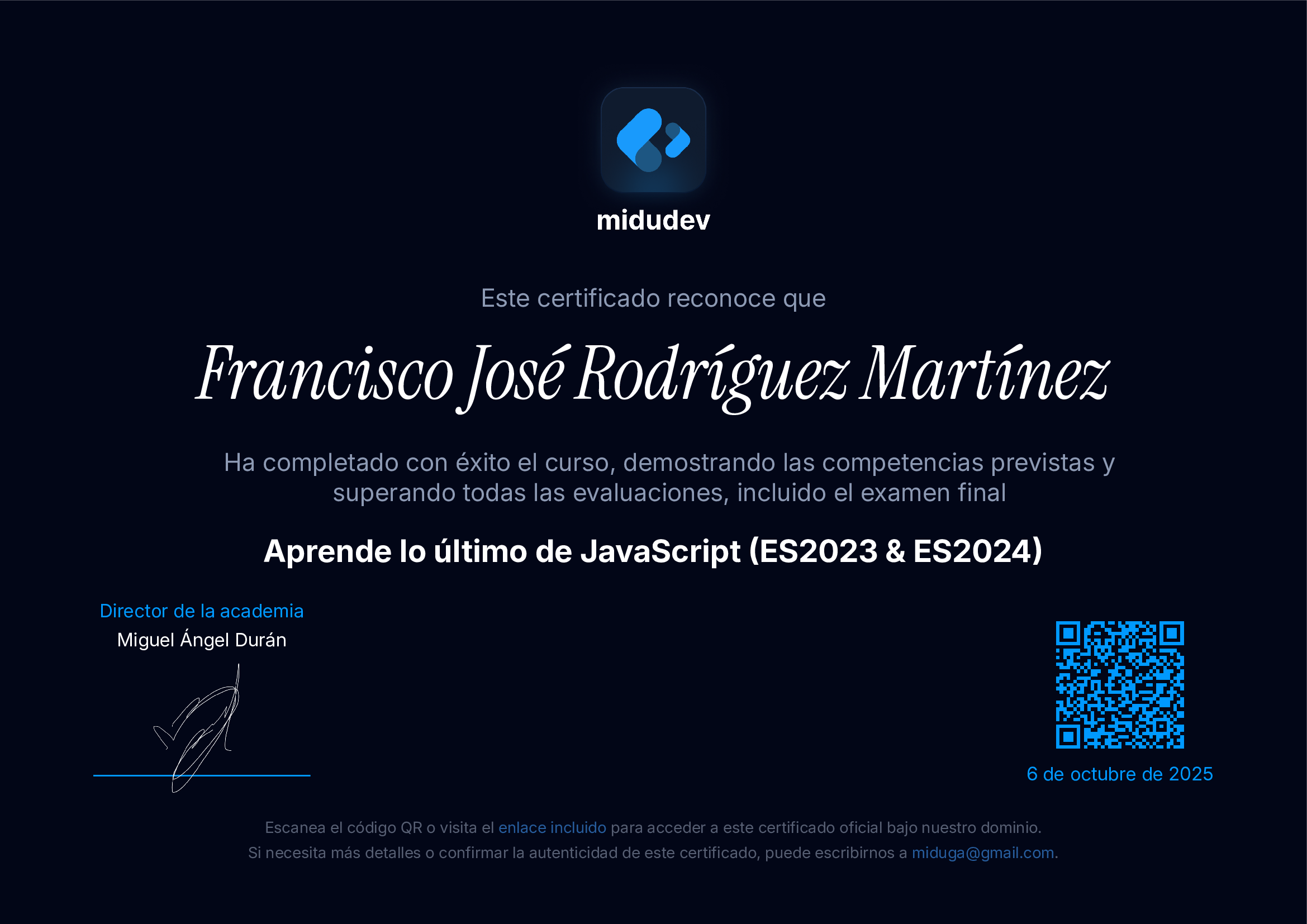 Certificado de JavaScript (ES2023 & ES2024)